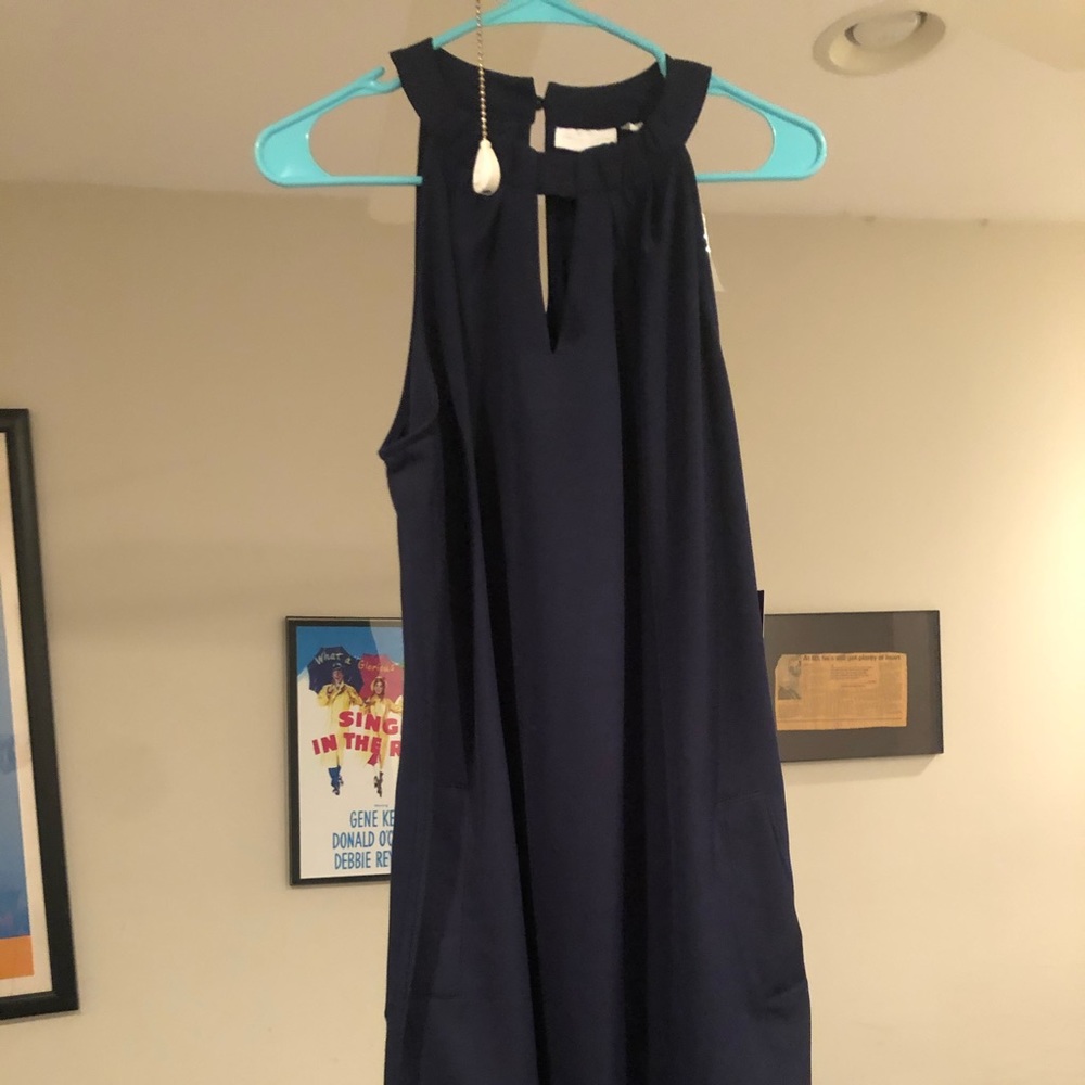 Navy Blue Dress with Pockets! Never Worn.
